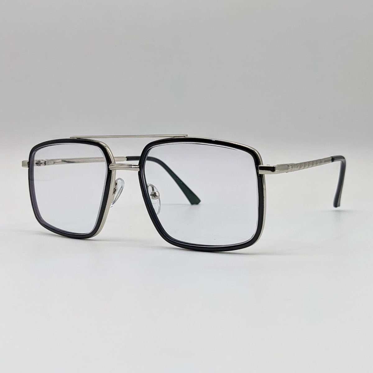 Square Black Tony Stark Glasses- Stylish Eyewear - Image 2