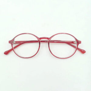Round Red Eyeglasses –  Designer Frames