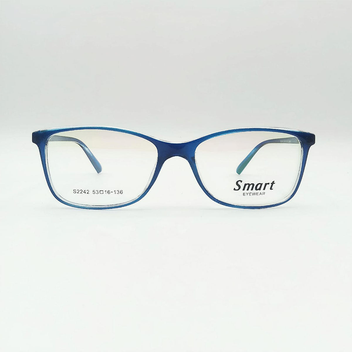 Smart Eyewear Rectangle Blue Glasses – Stylish TR-90 Lightweight Frame