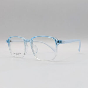 Blue Transparent Glasses | TR-90 Square Frames