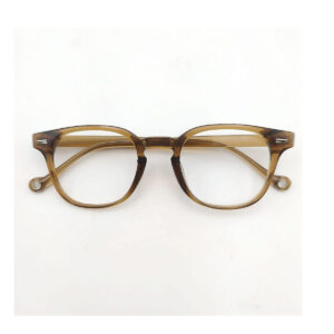 Chunky Amber Round Eyeglasses | Vintage Acetate