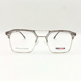 MHUSOR Eyewear Light Grey – 010 stylish unisex eyeglasses in lightweight acetate