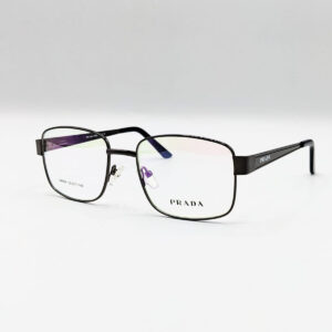 Branded Prada Rectangle Metal Black - 1212