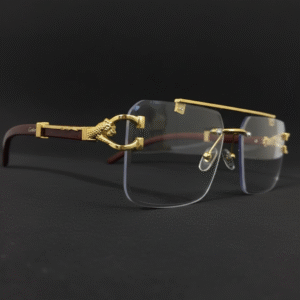 Cheetah Rimless Solar Glasses–Turns Black in Sun