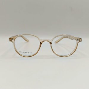 Kids Round Light Brown Glasses – 2412